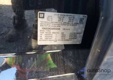 2016 Chevrolet Suburban C1500 Ls from USA, damaged, VIN 1GNSCGKC3GR343446